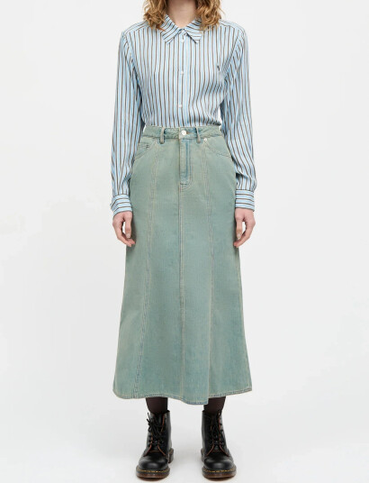 Mads Nørgaard Cosy Denim Solan Skirt - Blue - 42 Mads Nørgaard Cosy Denim Solan Skirt - Blue - 42