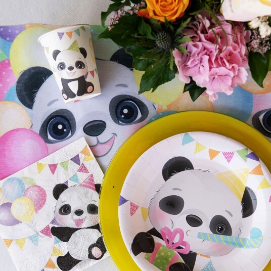 Servietter Panda Party 20 pakning
