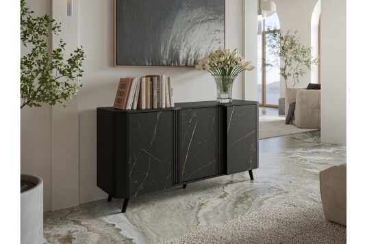 Kommode Clement 151 cm   Svart