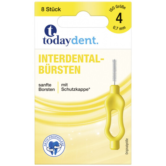 Spaltebørster 8 pcs. Today Dent 0,7 mm ISO 4 Spaltebørster 8 pcs. Today Dent 0,7 mm ISO 4