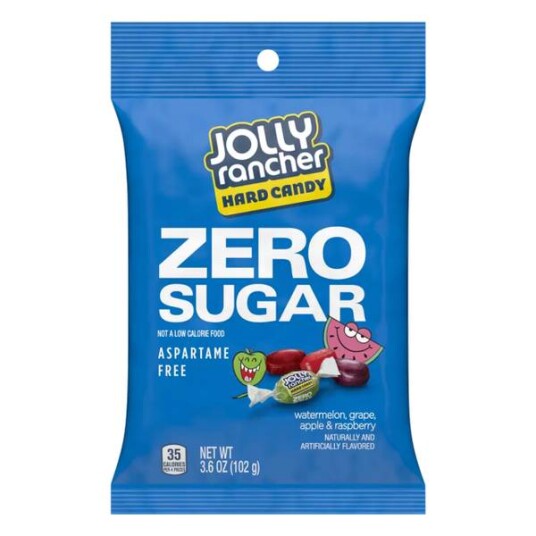 Jolly Rancher Hard Candy Drops - Sukkerfri Drops med Fruktsmak - 102gram pose Jolly Rancher Hard Candy Drops - Sukkerfri Drops med Fruktsmak - 102gram pose