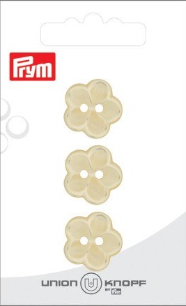 Prym Prym Plastknappblomst Gul 18 Mm 3 Stk 