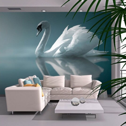 Fototapet White Swan 200x154 - Artgeist sp. z o. o.