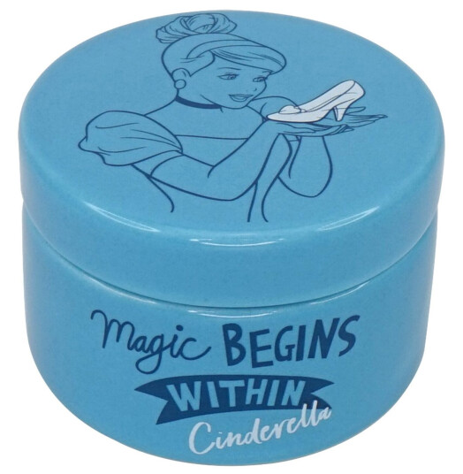 Disney Box Round Ceramic Cinderella SBOXDC06 Disney Box Round Ceramic Cinderella SBOXDC06