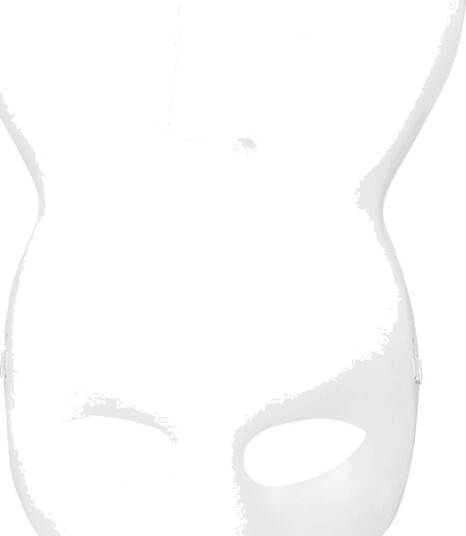 Boland Party Partners Halvmaske Kanin Hvit One size 00179