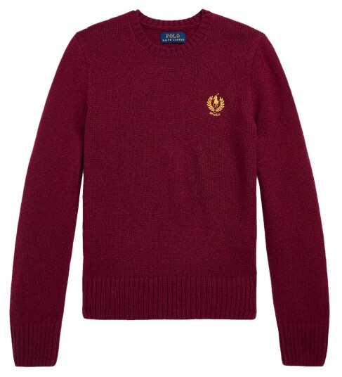 Ralph Lauren Polo Genser Ull Klassikere ll Rød Polo 8 10 år 128 140 Genser