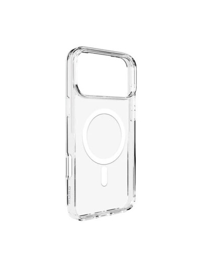 Puro Lite Mag Hybrid Mobildeksel for iPhone 17 Pro - Gjennomsiktig med Hvit Ring