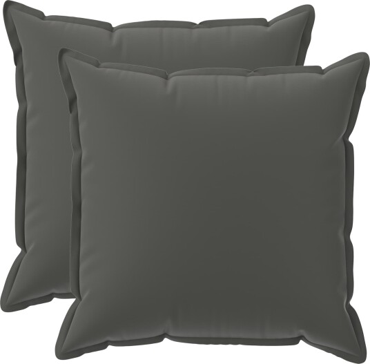 vidaXL Putetrekk 2 stk. HOUTEN Antrasitt 70 x 70 cm Polyester