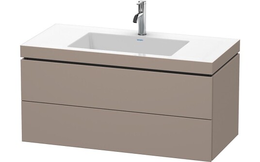 Duravit L-Cube Servantskap m/2 skuffer 1000x500x480 mm Basalt Matt