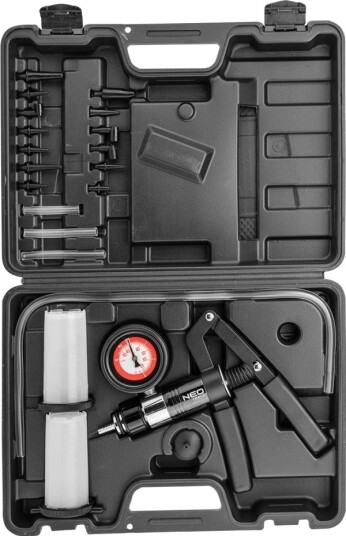 Neo Trykk- og Vakuum Diagnosesett 11-267 med Plastkoffert Neo Trykk- og Vakuum Diagnosesett 11-267 med Plastkoffert