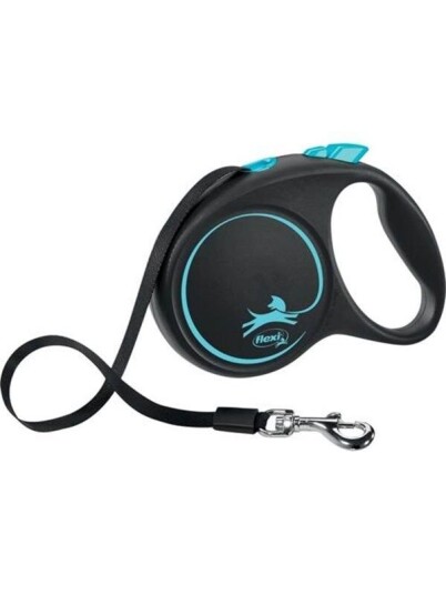 Flexi Black Design M Hundebånd 5 m 25 kg Blå