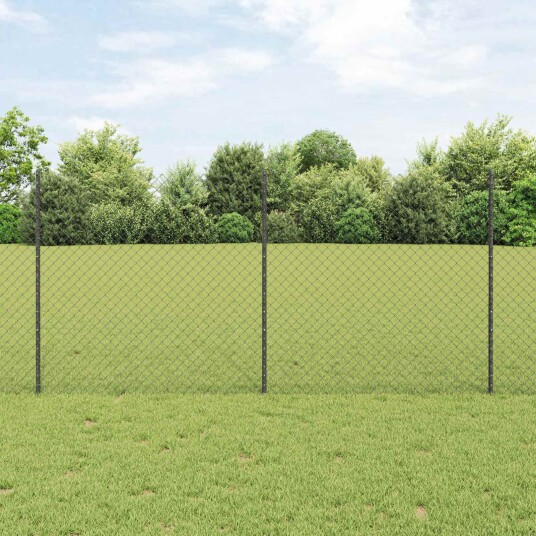 Gjerde med innlegg. Grå 1.2 x 10 m Stål