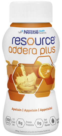 Resource Addera plus næringstilskudd, Appelsin, 4x200 ml Resource Addera plus næringstilskudd, Appelsin, 4x200 ml