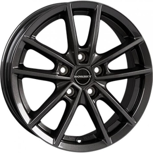 Borbet W Anthracite Dark 6x15 5x100 ET43 B57.1 Borbet W Anthracite Dark 6x15 5x100 ET43 B57.1