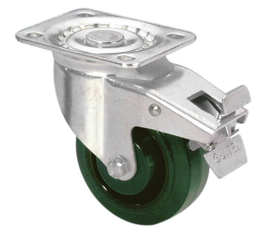 Guitel 37026 - Heavy Duty Swivel Castor 100 Mm With Grønn Wh Guitel 37026 - Heavy Duty Swivel Castor 100 Mm With Grønn Wh