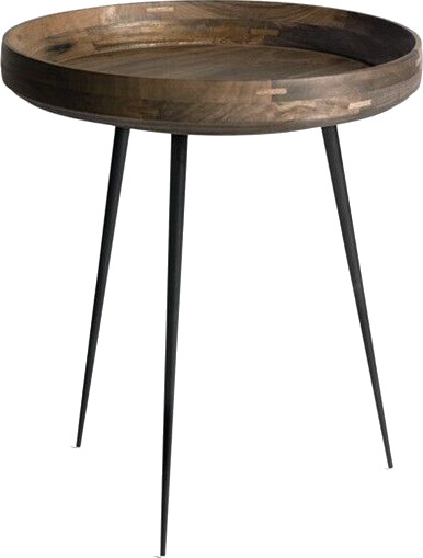 Mater Bowl medium bord mango sirka grey, svart stativ