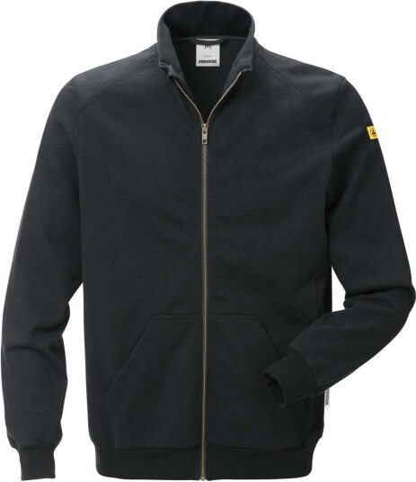 Fristads Sweatshirtjacka Esd 4080 Xsm Svart L Fristads Sweatshirtjacka Esd 4080 Xsm Svart L