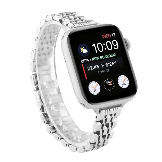 INCOVER Apple Watch (38/40/SE/41MM) Klokkerem i Rustfritt Stål - Sølv