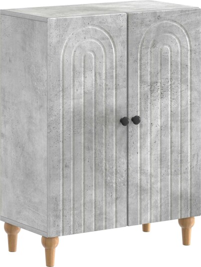 vidaXL Baderom Oppbevaringsskap ALKMAAR Betonggrå 59,5 x 31 x 80 cm