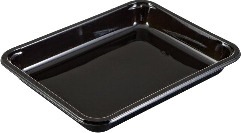 Bakke 1 Rum 2227 1T 900 Ml 227X178x29 Mm Cpet Sort,368 Stk/Krt