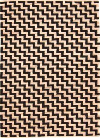 Juteteppe Cabana beige/sort Størrelse: 140 x 200 cm