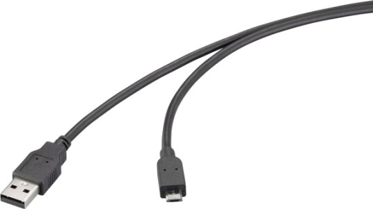 Renkforce Usb Kabel Usb 2.0 Usb A Hann Til Usb Micro B Hann 2,00 M Svart Rf 6830432