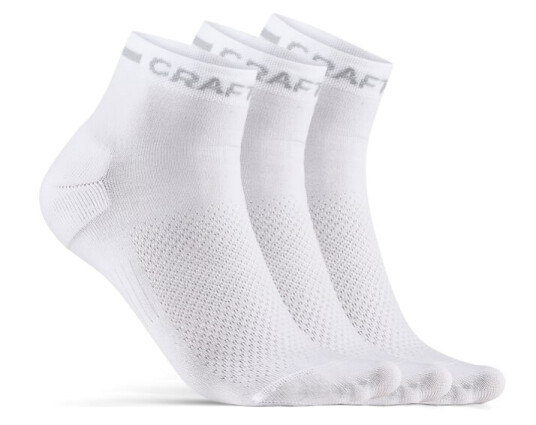 Craft Core Dry Mid Sock 3-pack White 43/45
