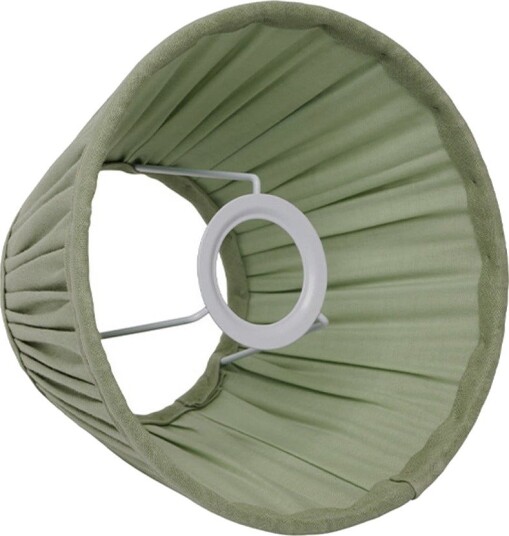 Ella lampeskjerm, salviegrønn, Ø 26 cm, lin – Watt & Veke - Design - Stoff / Tekstil