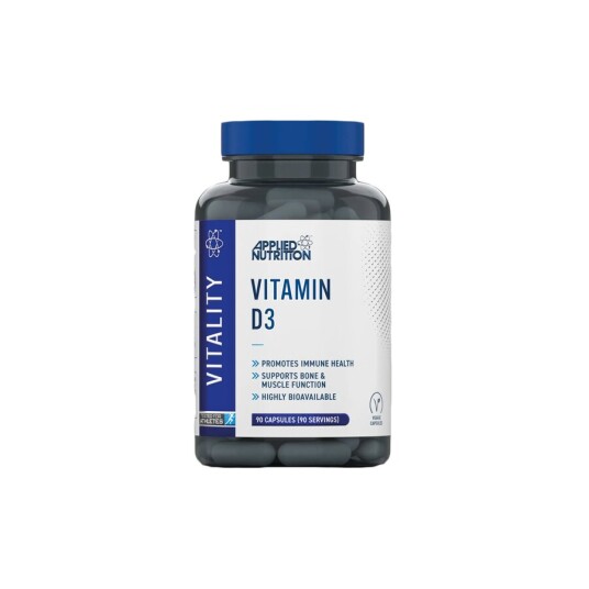 Applied Nutrition Kosttilskudd Vitamin D3 90 Kapsler Applied Nutrition Kosttilskudd Vitamin D3 90 Kapsler
