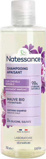 Natessance Soothing Shampoo Mallow flower & Postbiotics 250 ml Natessance Soothing Shampoo Mallow flower & Postbiotics 250 ml