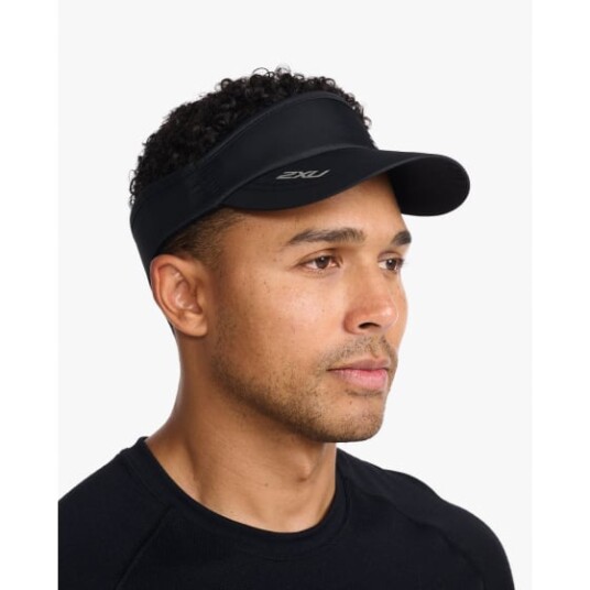 2XU Run Visor Black/Black Black/Black