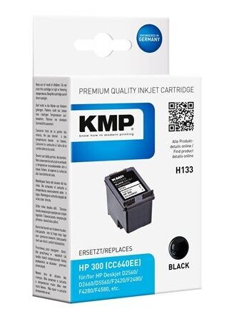 KMP H133 - black - ink cartridge (alternative for: HP 300 HP CC640EE) - Blekkpatron Svart