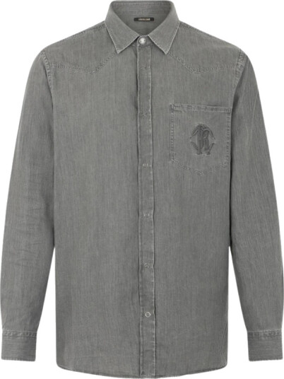 Roberto Cavalli Herre Skjorter Svart S,