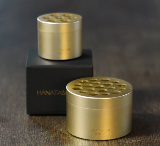 Hanataba bukettring sett a 2 champagne gold