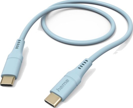 Hama Flexible, 1,5 M, Usb C, Usb C, Usb 2.0, 0,48 Gbit/S, Blå