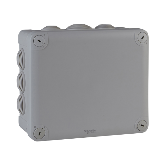 Schneider Electric ENN05010 Koblingsboks grå skrulokk 175 x 150 x 80 mm Installasjonsmaterial