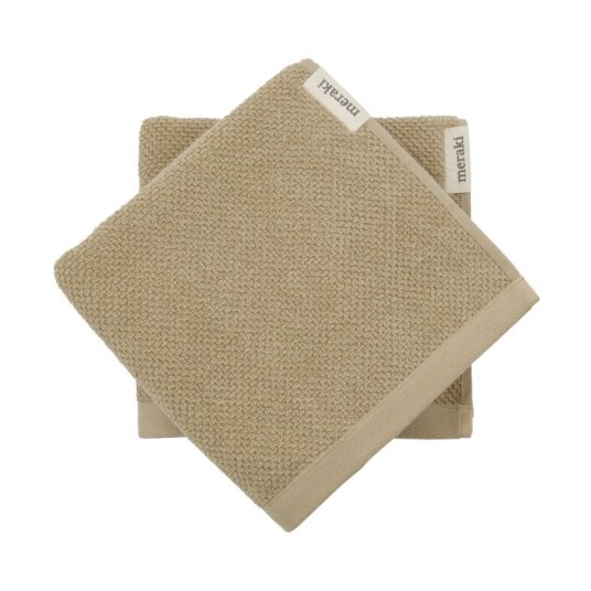 Meraki Solid håndkle 50x100 cm 2-pakning Safari Meraki Solid håndkle 50x100 cm 2-pakning Safari