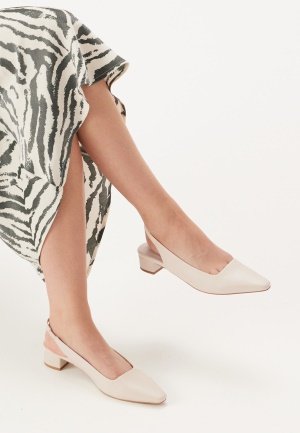 BUBBLEROOM Slingback Sandal Cream 36