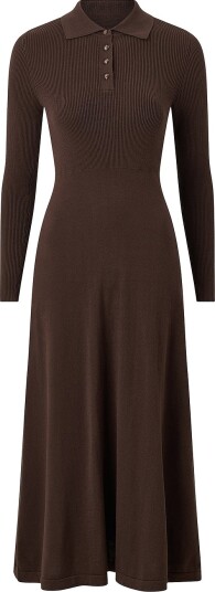 Jumperfabriken   Maxikjole Tyne   Brun