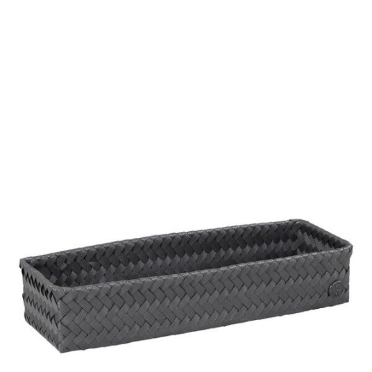 Handed By Fit lang oppbevaringskurv 39x12x7 cm dark grey Handed By Fit lang oppbevaringskurv 39x12x7 cm dark grey