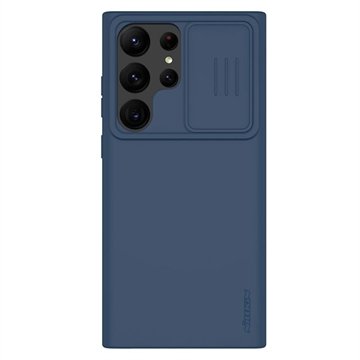 Nillkin CamShield Silky Samsung Galaxy S23 Ultra 5G Silikondeksel Blå