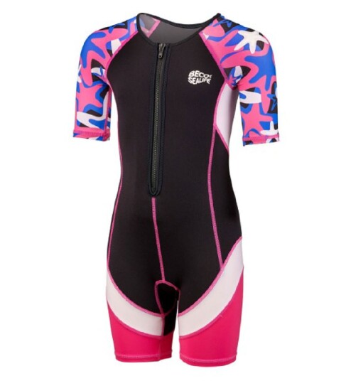 BECO Sealife Neoprendragt Pink 80