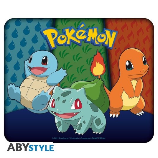 POKEMON - Flexible Mousepad - Starters Kanto POKEMON - Flexible Mousepad - Starters Kanto