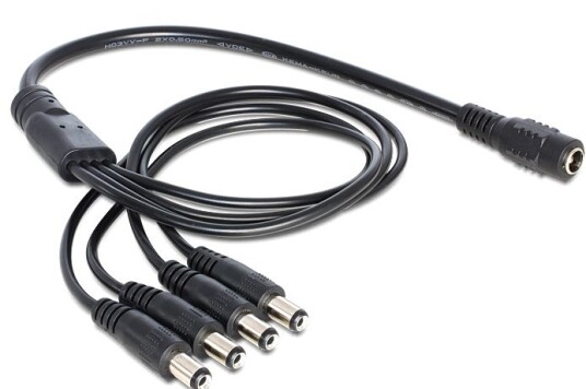 Delock 24V DC Strømsplitter 5,5 x 2,1 mm 0,5 m Svart Delock 24V DC Strømsplitter 5,5 x 2,1 mm 0,5 m Svart