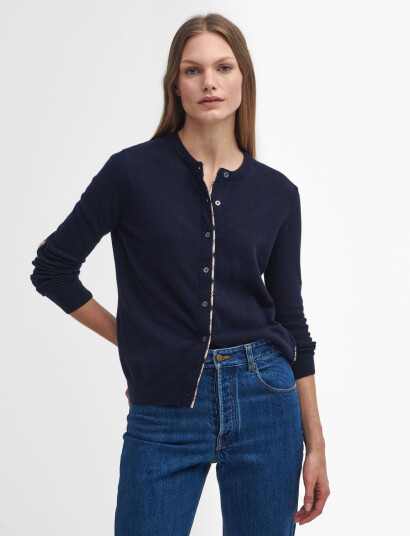 Barbour Barbour Pendle Knitted Cardigan - Navy - 40