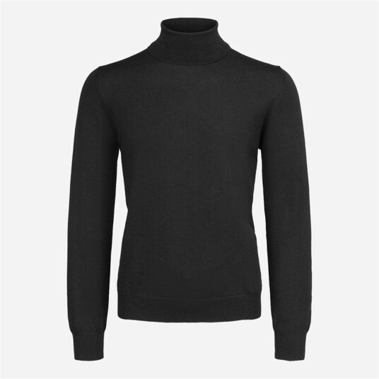 Gran Sasso Turtle Neck Black 58 Gran Sasso Turtle Neck Black 58