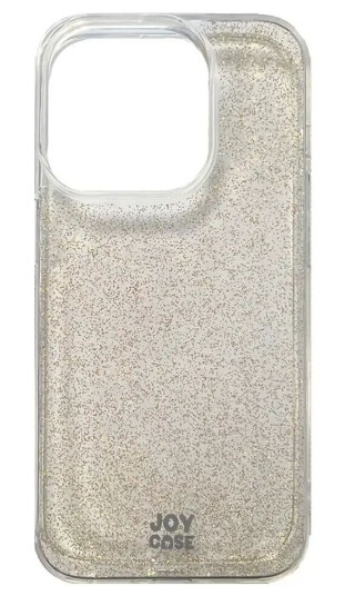 Joy Case iPhone 15 Pro Joy Deksel Hybrid Glitter Deksel - Gjennomsiktig / Gull