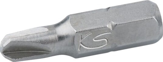 Ks Tools 911.3637, Nickel, Din 3126, Iso 1173 - C 6,3, 25 Mm, 6 G, 25,4 / 4 Mm (1 / 4"), Sekskantet