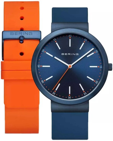 Bering Herreklokke 10141 397 Classic Blå/Gummi Ø41 mm