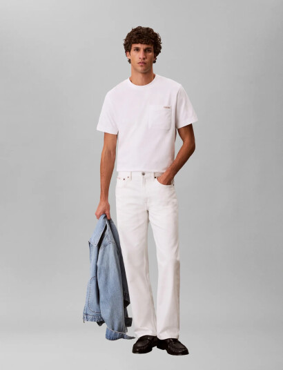 Calvin Klein Jeans 90S Straight Chalk White Jean White 31 x 34 Calvin Klein Jeans 90S Straight Chalk White Jean White 31 x 34